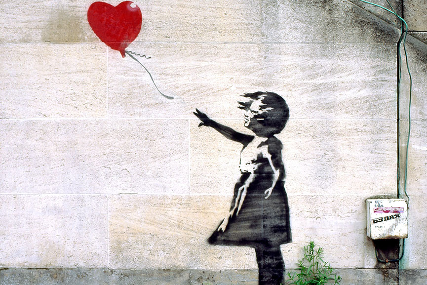 Who Tagged This Painting? Banksy Artwork Up For Sale Who Tagged This Painting? Banksy Artwork Up For Sale
