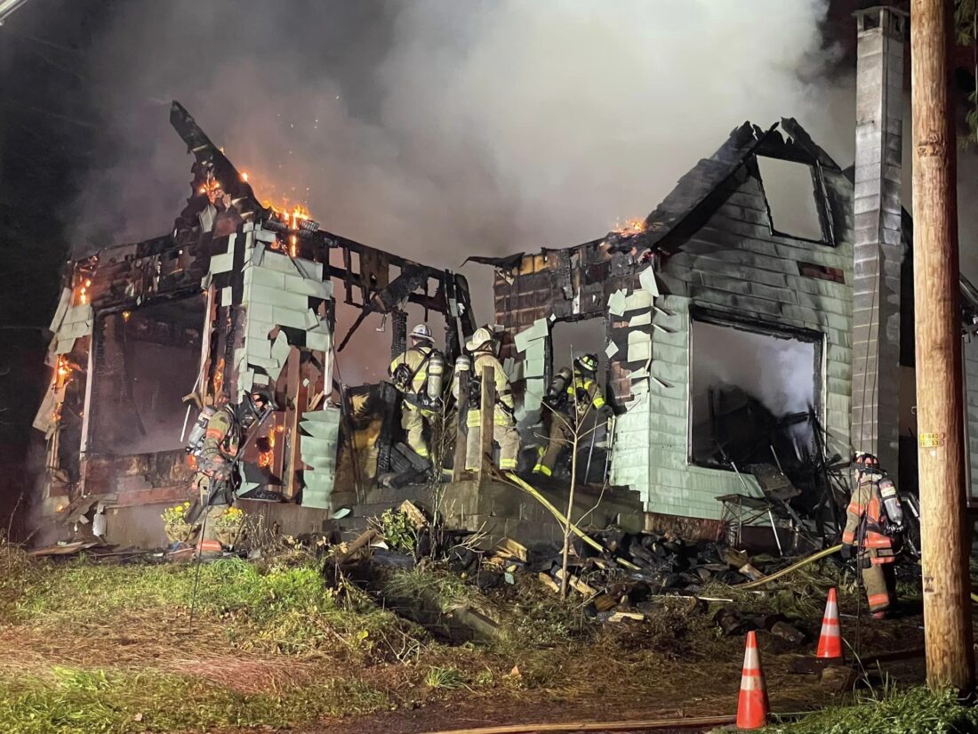 York County, PA House Destroyed In Two-Alarm Fire: Residents Safe York County, PA House Destroyed In Two-Alarm Fire: Residents Safe