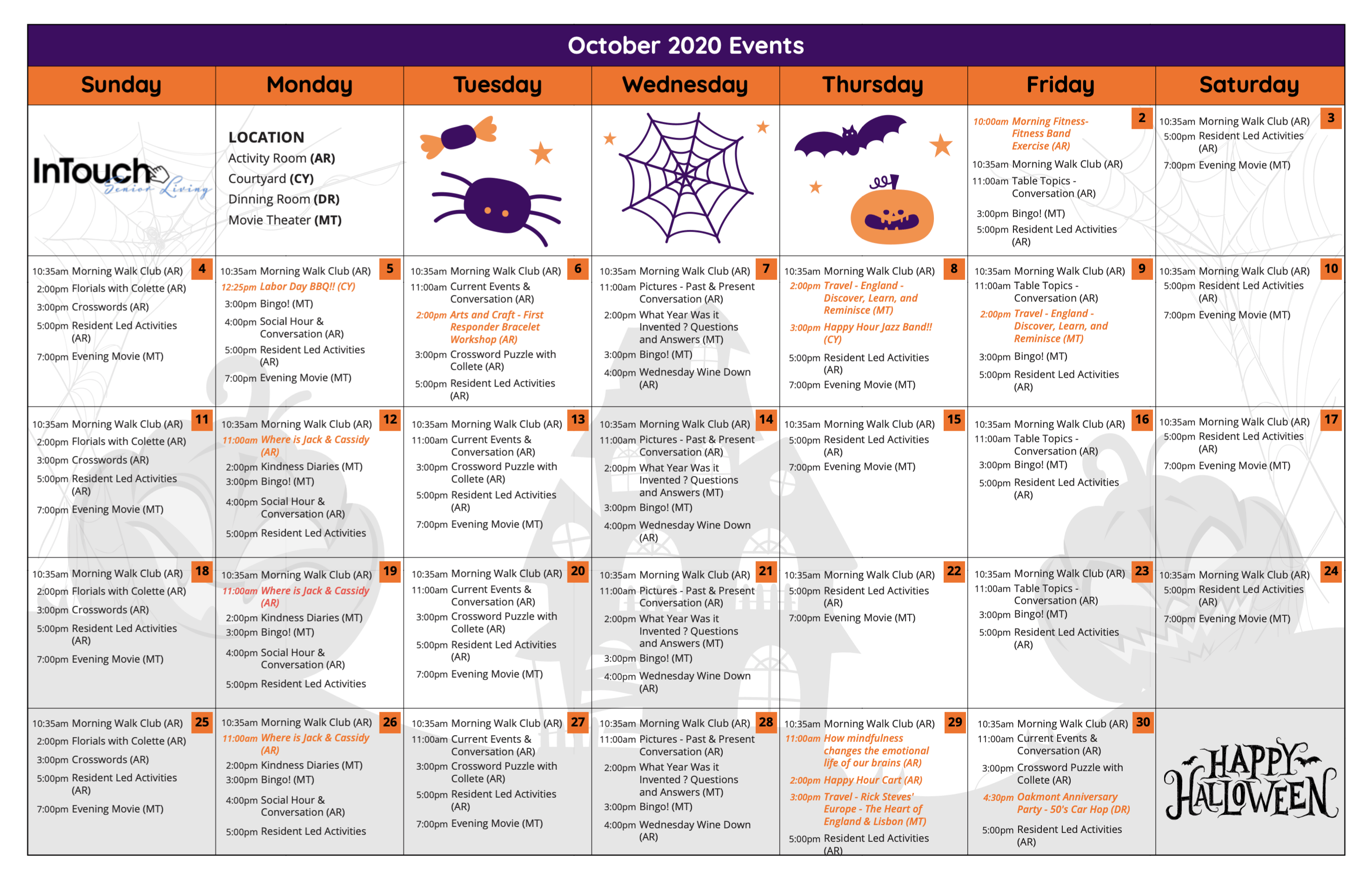 Your Guide To Senior Activities: Trips & Events Calendar Your Guide To Senior Activities: Trips & Events Calendar